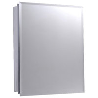 Euroline Medicine Cabinet, 16"x22", Beveled Edge, Surface Mounted
