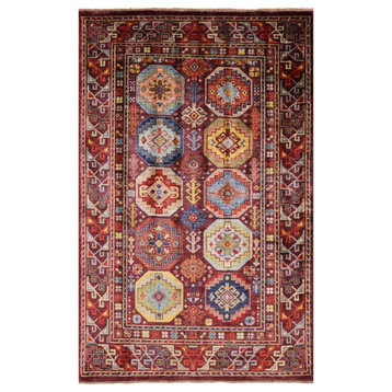 Hand Knotted Bokhara Wool Rug 4' 0" X 6' 4" - Q12157