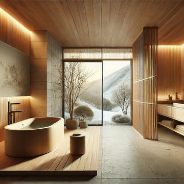 Snowy Zen by blending souls of Japanese and Wabi Sabi