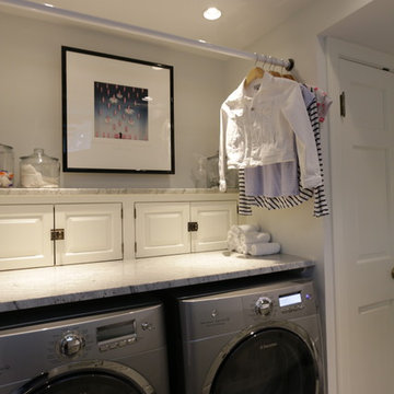 Basement laundry room