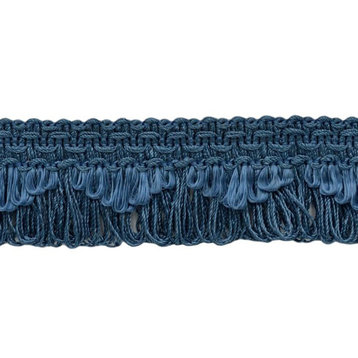 Scallop Loop Fringe, Style# 0138SCLF, Color# M45, French Blue, 24 Yards