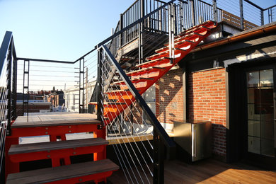 Cable Rail and Floating Stairs