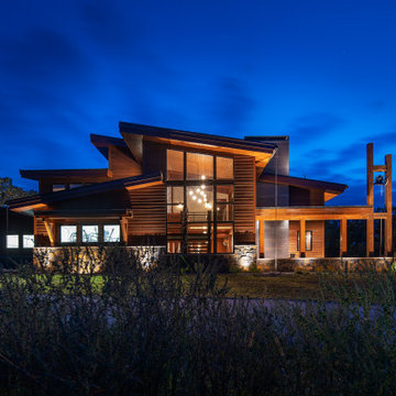 Nebraska Timber Frame Home- Elkhorn River Residence