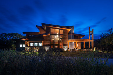 Mountain style exterior home photo in Omaha