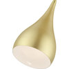 Amador 1 Light Soft Gold With Polished Brass Accents Mini Pendant