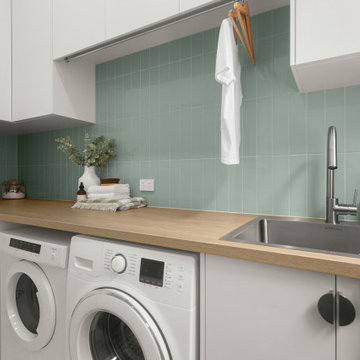 Contemporary Joslin Ensuite, Laundry & Bathroom Renovation