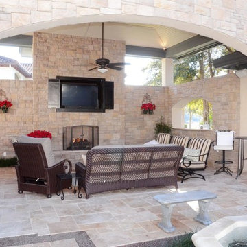 French Country Courtyard