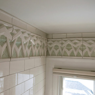 Deco Dart Cornice created for bath remodel
