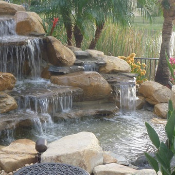 Waterfall and pond