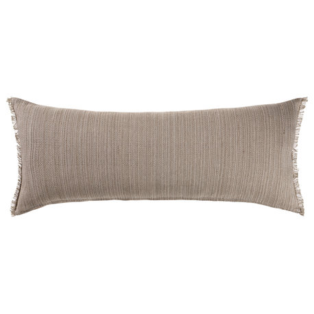 Saharan Cotton and Linen Lumbar Throw Pillow