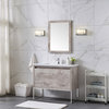OVE Decors Ava 40" Burnt Oak  Vanity With Integrated Porcelain Sink