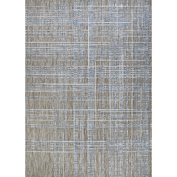 Charm Ohe Sand, Ivory Indoor/Outdoor Area Rug, 6'6"x9'6"