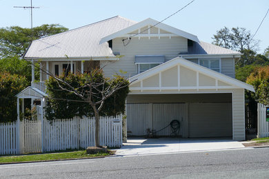 Large traditional detached two-car carport in Brisbane.