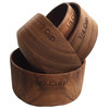 Teak Wood Measuring Cups Nesting Set