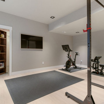 Luxury Basement Remodel | Custom Media Lounge, Wet Bar & Spa Bathroom