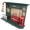 Vintage Double Decker London Bus Shadow Box, Handcrafted Home Decor
