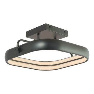 Rave LED Flushmount in Matte Black - Modern - Flush-mount Ceiling ...