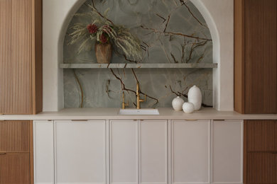 Example of a trendy home design design in Salt Lake City