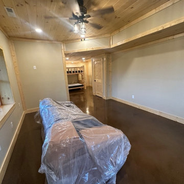 Rustic Cabin Basement Addition in Townsend