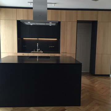 Eiche und schwarzes MDF für Ikea Metod