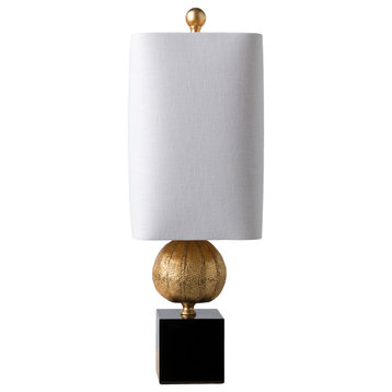 St. Martin Table Lamp, 7.75"x23"x7.75", Gold