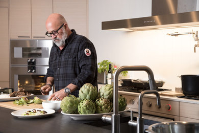 Danish kitchen photo in Minneapolis