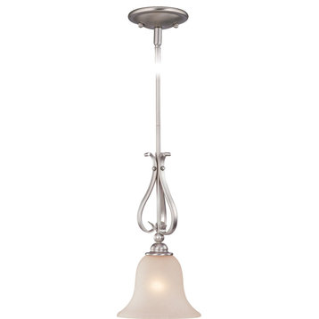 Vaxcel Monrovia 8.75-in Mini Pendant Brushed Nickel PD35491BN
