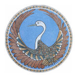 Peacock Medallion II - Mosaic Art 72" x 72"