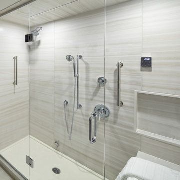 Contemporary Spa-like Bathroom Accessibility