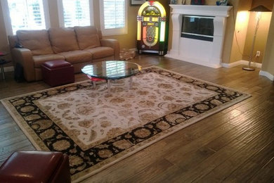 Antico wood stonehedge game room