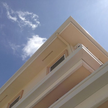 Box Gutters on Custom Home with Tile Roof, Walnut California