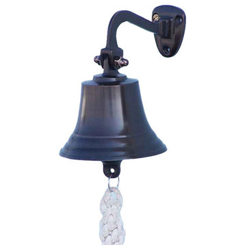 Hanging Ship's Bell, Bronze, 6"