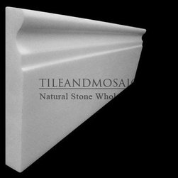 Bianco Dolomiti Marble Italian White Dolomite 5/8" Baseboard Molding Polished - Products