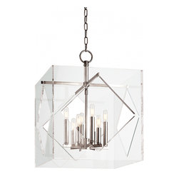 Gorgeous Hudson Valley Travis 8 Light Pendant lighting in Transitional style - Lighting