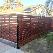 Garbage can fence