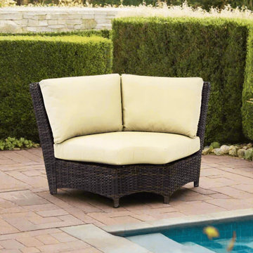 South Sea Rattan Saint Tropez Outdoor Wicker Sectional Corner