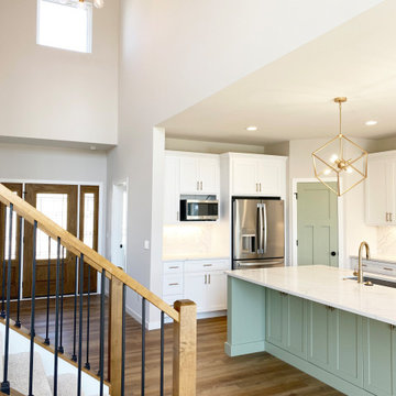 Mint Green Kitchen & Great Room