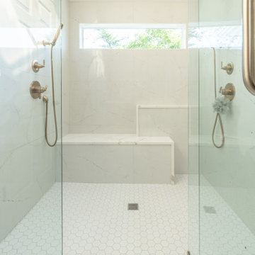 Leawood, Kansas Primary Bathroom Remodel with Custom Shower and Expanded Closet