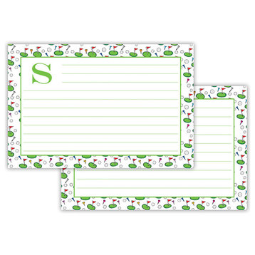 Recipe Cards Tee Time Single Initial, Letter M