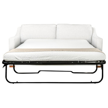 Ashley Sleeper Sofa 80", Off White, Premium Memory Foam Mattress
