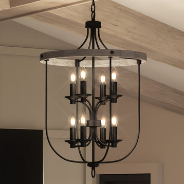 Luxury French Country Chandelier, Charcoal, UHP3451