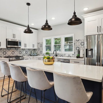 Kitchen with Oversized Island