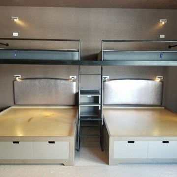 Contemporary L-Shaped Double Bunk Beds