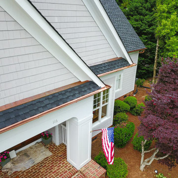 Copper Gutters and Downspouts