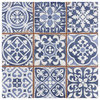 Faenza Ceramic Floor and Wall Tile, Azul