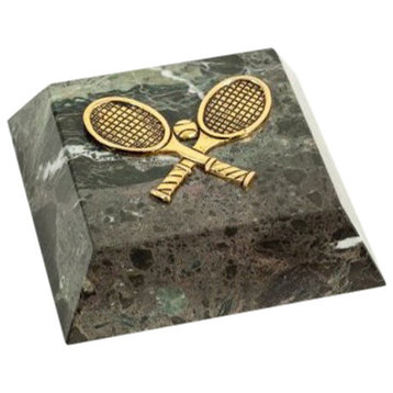 Bey Berk Green Marble "Tennis" Emblem Paperweight