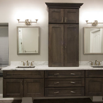 Contemporary Carrara Master Bathroom