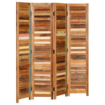 vidaXL Room Divider Privacy Screen for Room Separation Solid Reclaimed Wood