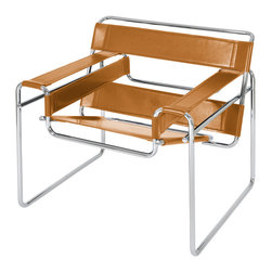 Wally Lounge Chair | Cognac - Armchairs And Accent Chairs