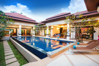 Inspiration for a mediterranean pool remodel in Miami